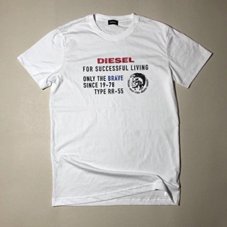 [พร้อมส่ง] เสื้อยืดแขนสั้น ผ้าฝ้าย ทรงหลวม พิมพ์ลาย DIESEL T-DIEGO-XB