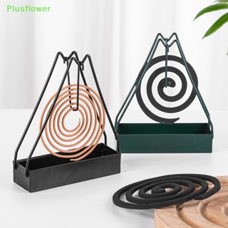 (Plusflower) ใหม่ ที่วางธูปไล่ยุง แบบเหล็ก ทรงสามเหลี่ยม ถอดออกได้ สไตล์โมเดิร์น สําหรับครัวเรือน ห้องนอน