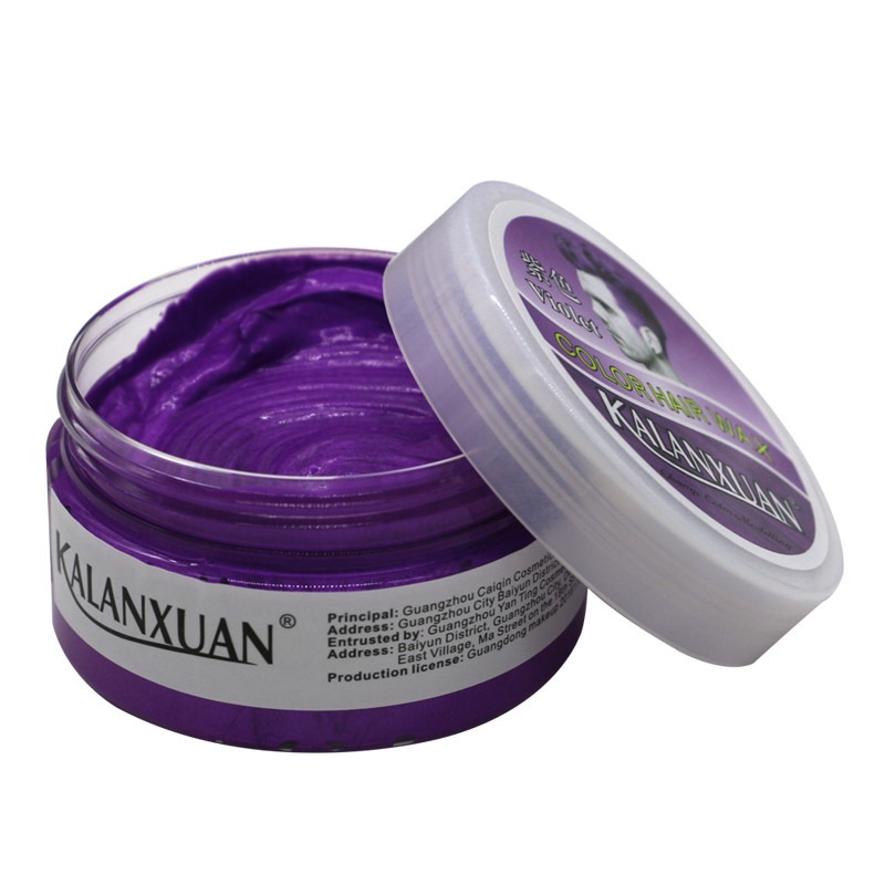 ♕ KALANXUAN แว็กซ์จัดแต่งทรงผม ไม่ทำลายสีผม ความงามและสุขภาพ แว็กซ์แต่งผม 9 สี ผลิตภัณฑ์ทำสีผม แว็กซ์แต่งผม แว็กซ์เปลี่ยนสีผมชั่วคราว การดูแล/จัดแต่งทรงผม ผมขาว เฟอร์นิเจอร์