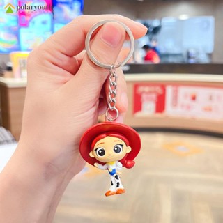 พวงกุญแจ จี้การ์ตูน Toy Story Buzz Lightyear Strawberry Bear สามตา อุปกรณ์เสริม สําหรับห้อยกระเป๋า