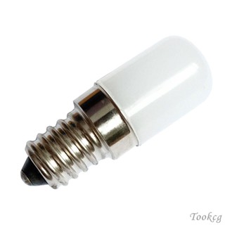 [Tookcg] อะไหล่หลอดไฟ LED E14 ขนาดเล็ก สีขาว สําหรับตู้เย็น บ้าน 2 ชิ้น