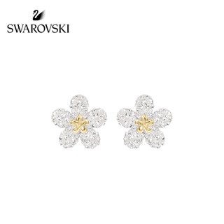 Swarovski TOUGH ต่างหู รูปดอกไม้น่ารัก ขนาดเล็ก เรียบง่าย ของขวัญสําหรับผู้หญิง