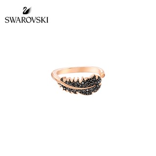 Swarovski แหวน รูปขนนก หรูหรา หรูหรา เครื่องประดับสตรี