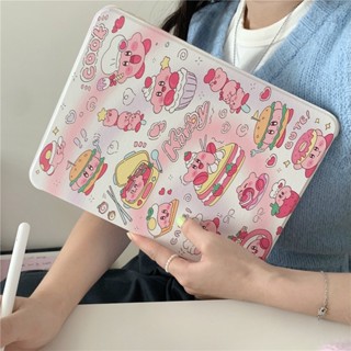 เคส PC TPU นิ่ม กันกระแทก แบบฝาพับ ลาย Kirby น่ารัก พร้อมขาตั้ง สําหรับ ipad 5 6 Mini6 ipad Air 3 4 5 iPadpro 2022