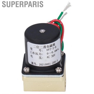 Superparis AC 36V Brass Solenoid Valve Accuracy Casting Material Split Design 2 Position