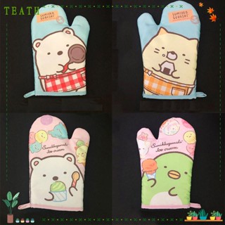 Teath ถุงมือ ลายการ์ตูน Sumikko Gurashi ทนความร้อน สําหรับไมโครเวฟ ห้องครัว