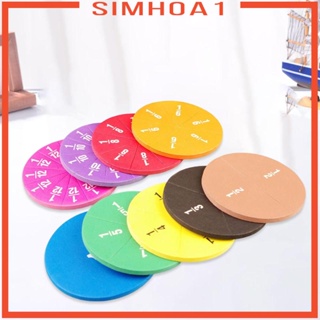 [Simhoa1] การ์ดวงกลม สีรุ้ง ของเล่นเสริมการเรียนรู้เด็ก 51 ชิ้น