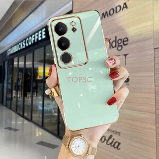 เคส Vivo V29 5G เคส Vivo V29E 5G V27E V25E V27 5G V25 5G V23E V23 5G เคสโทรศัพท์มือถือ ขอบตรง แฟชั่น สําหรับ ZB