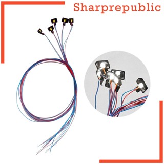 [Sharprepublic] โคมไฟ SMD 1/87 ขนาดเล็ก สําหรับโมเดลอาคาร DIY 5 ชิ้น