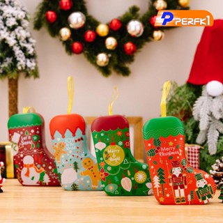 [Perfk1] กล่องดีบุก สําหรับตกแต่งต้นคริสต์มาส 4 ชิ้น