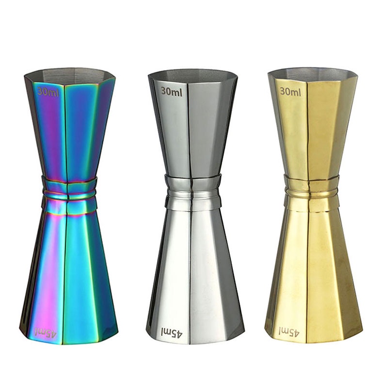 Octagonal Cocktail Jigger Measuring Cup Bar Tools Bar Accessories