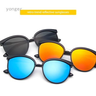 Yonger 2022 แว่นตากันแดดแฟชั่น หรูหรา สไตล์วินเทจ คลาสสิก เรโทร สําหรับผู้หญิง