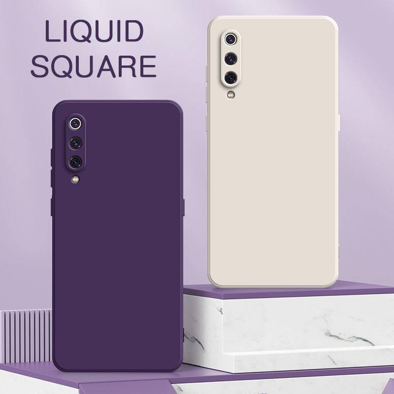 Original Squareซิลิโคนเหลวเคสโทรศัพท์สําหรับXiaomi 8 Explorer Lite SE 6x 6 5x A2 A1