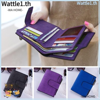 Wttle กระเป๋าสตางค์ใบสั้น กระเป๋าถือ ใส่บัตรเครดิต เหรียญ สําหรับผู้หญิง