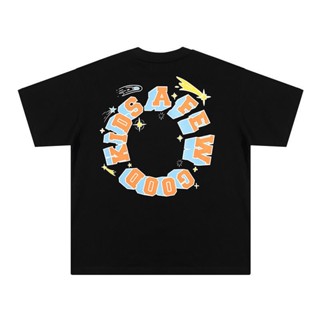 เสื้อยืดแขนสั้น ผ้าฝ้ายแท้ พิมพ์ลายตัวอักษร Star Heavy Industry แฟชั่นสตรีท