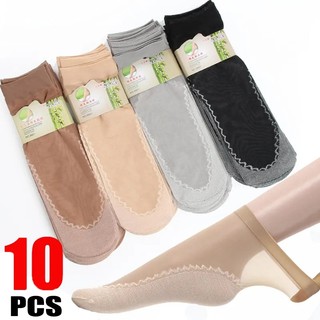 1/3/5Pairs Non-slip Breathable Velvet Short Stockings/Sexy Silk Anti-snag Invisible Stockings