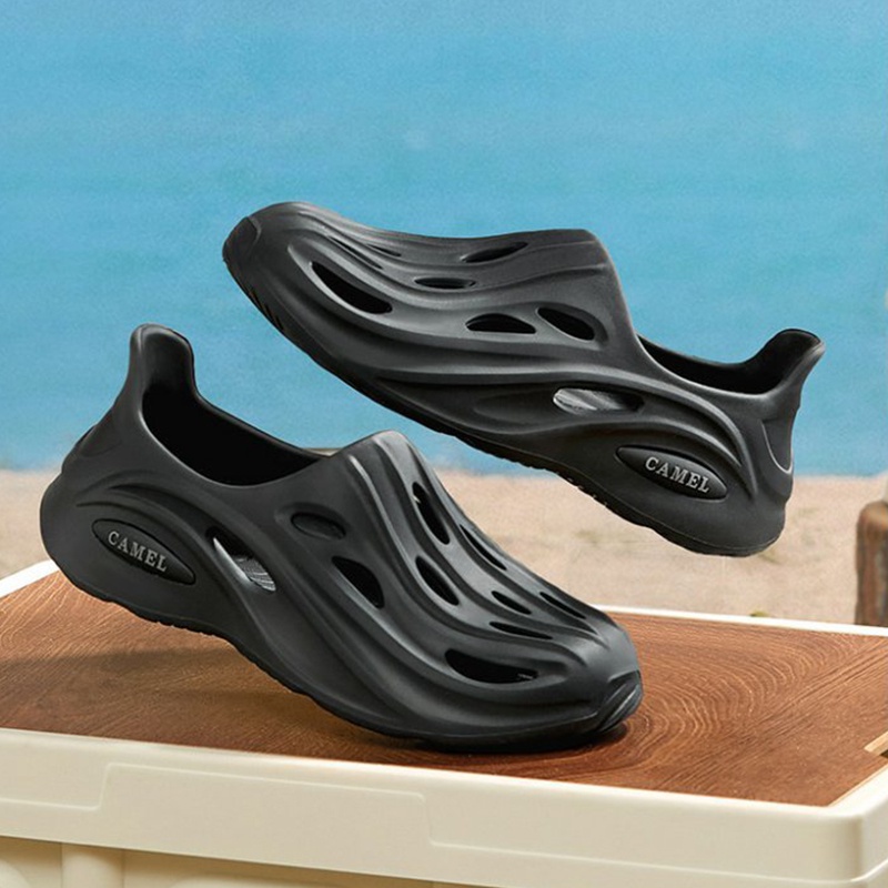 CAMEL SPORTS รองเท้าแตะ พื้นนิ่ม ระบายอากาศได้ดี ป้องกันการลื่น เหมาะกับเดินชายหาดกลางแจ้ง สไตล์สปอร์ต สําหรับผู้ชาย