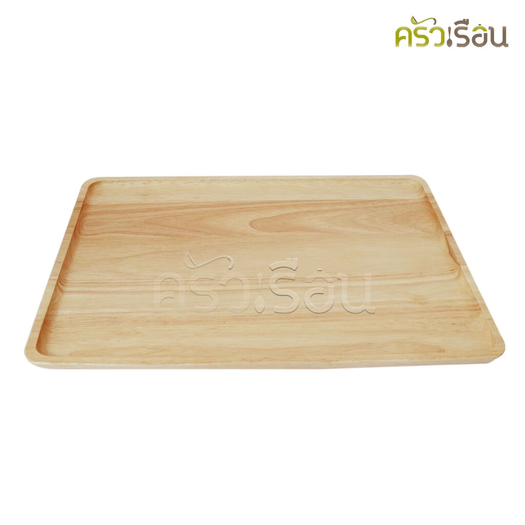 CMG ถาดไม้ เหลี่ยม 30 x 40 ซม. ถาดเสิร์ฟ ถาดทรงญี่ปุ่น