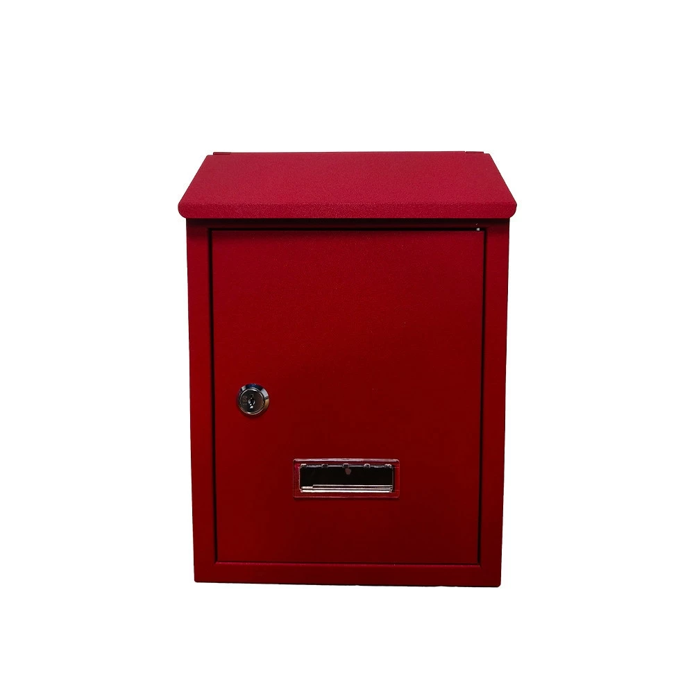 GlobalHouse HATO ตู้จดหมาย รุ่น BROOK-02 ขนาด 7x21x30 ซม.สีแดง สินค้าของแท้คุณภาพดี