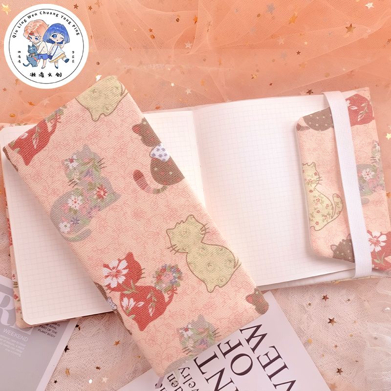 ปกหนังสือ ทรงสี่เหลี่ยม ลายการ์ตูนน่ารัก ขนาด A6 A5 ขนาด A4 สามารถปรับได้