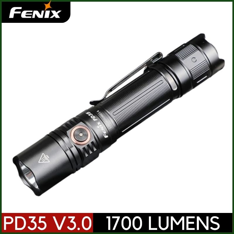 Fenix PD35 V3.0 1700 Lumens ไฟฉายยุทธวิธี กันน้ํา พร้อมแบตเตอรี่