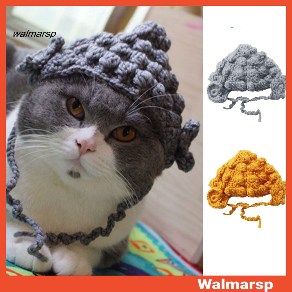 หมวกคอสเพลย์ แฮนด์เมด รูปพระพุทธรูปน่ารัก สําหรับสัตว์เลี้ยง แมว