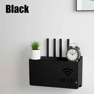 Router Wifiติดผนังกล่องจัดเก็บrouterไม่ต้องเจาะผนัง หรือเจาะก็ได้ กล่องเก็บเราเตอร์ ชั้นวางไวไฟติดผนัง