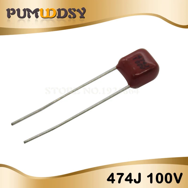 10PCS 100V474J 0.47UF 5% Pitch 5 มม.470nf 474 100V CBB ตัวเก็บประจุฟิล์มโพรพิลีน 7LDK