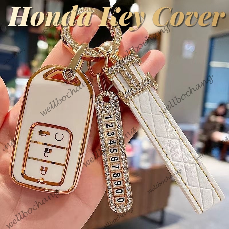 ปลอกกุญแจรถยนต์ สําหรับ HonDa CRV HRV Civic City Brio Jazz 2021 2020 2019 2018