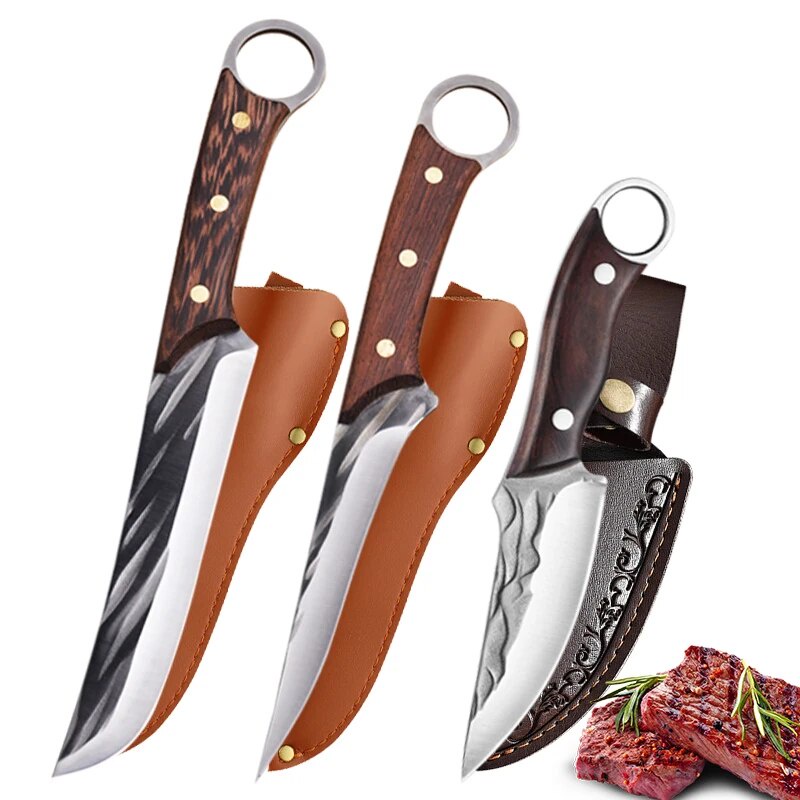 5cr15 Stainless Steel Boning Knife Fish Knife Outdoor Camping Knife Hunting Knife Household Meat Cle