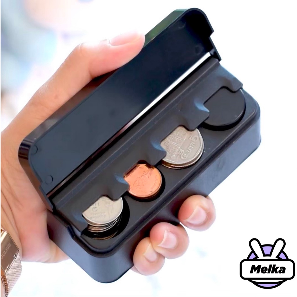 กล่องเก็บเหรียญ ที่เก็บเหรียญ พกพาได้ จัดระเบียบตัง