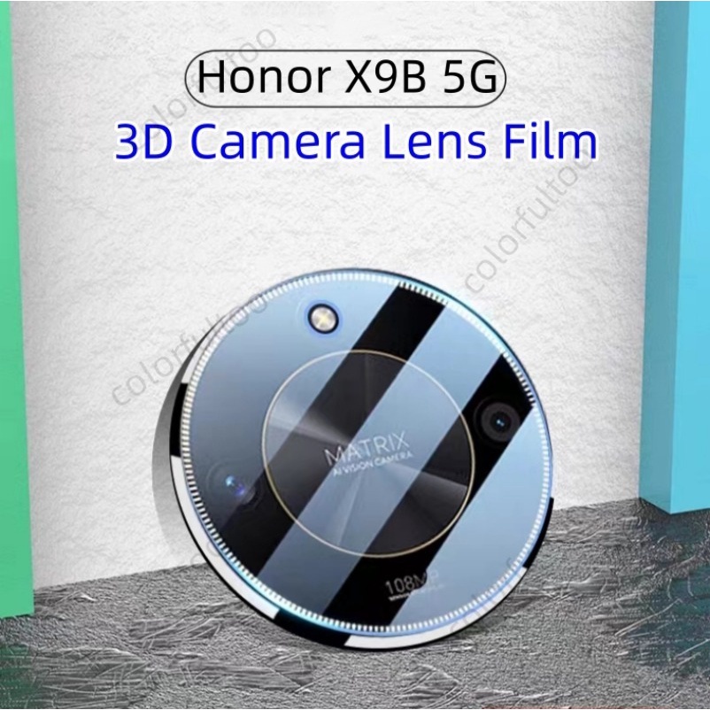 ฟิล์มกล้อง 3D HD โค้ง คลุมเลนส์กล้อง สําหรับ Honor X9C 5G, X9d, X9B, X7d 4G/5G