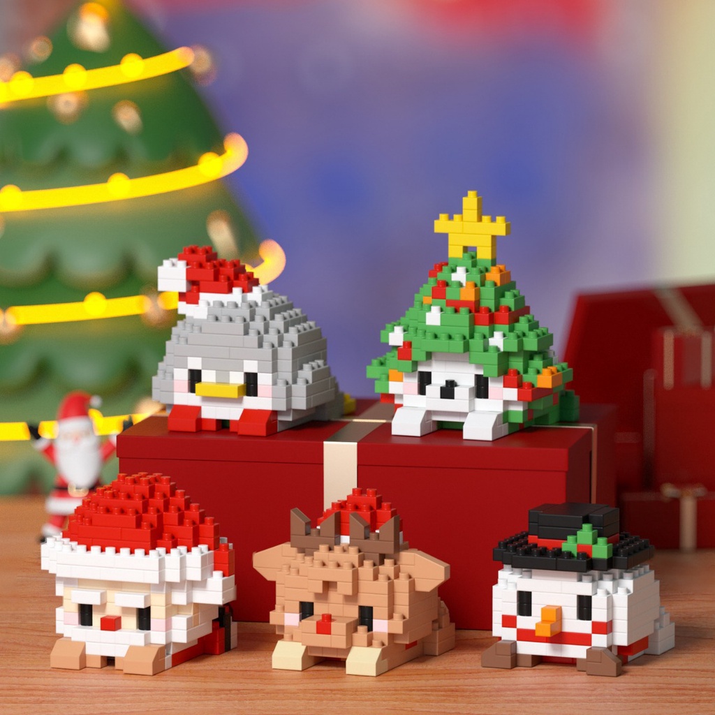 🎁ของเล่นเด็ก🎮ของเล่นบล็อกสำหรับเด็ก,ของเล่นประกอบบล็อกขนาดเล็ก,ของขวัญวันหยุดของเล่นบล็อกปาร์เก้,ของขวัญสำหรับเด็ก - รูปที่ 3