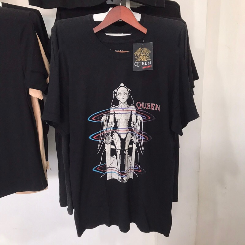 แฟชั่น เสื้อยืด Queen BAND - EUROPEAN TOUR 1984 (สินค้าของแท้)