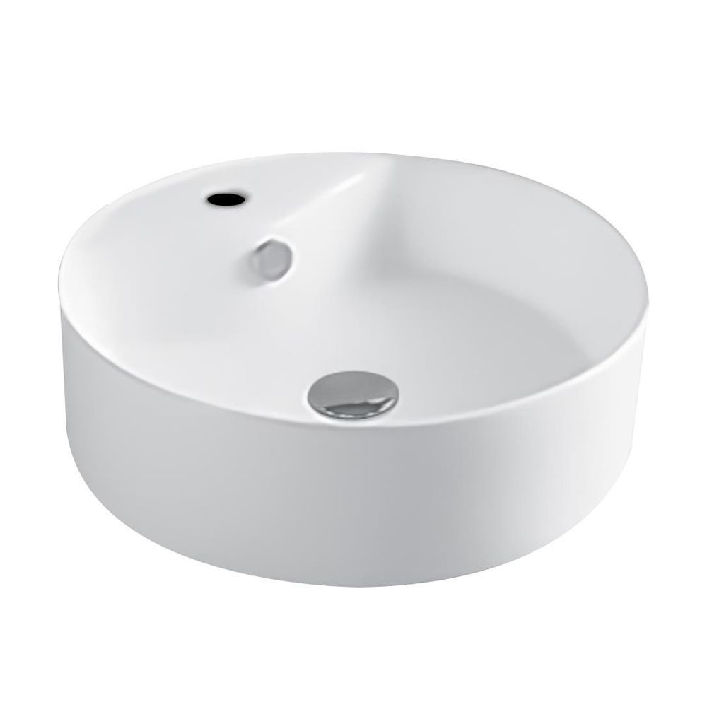 RASLAND AQ 8885555 (N)อ่างล้างหน้าชามกลมมีรูก๊อก