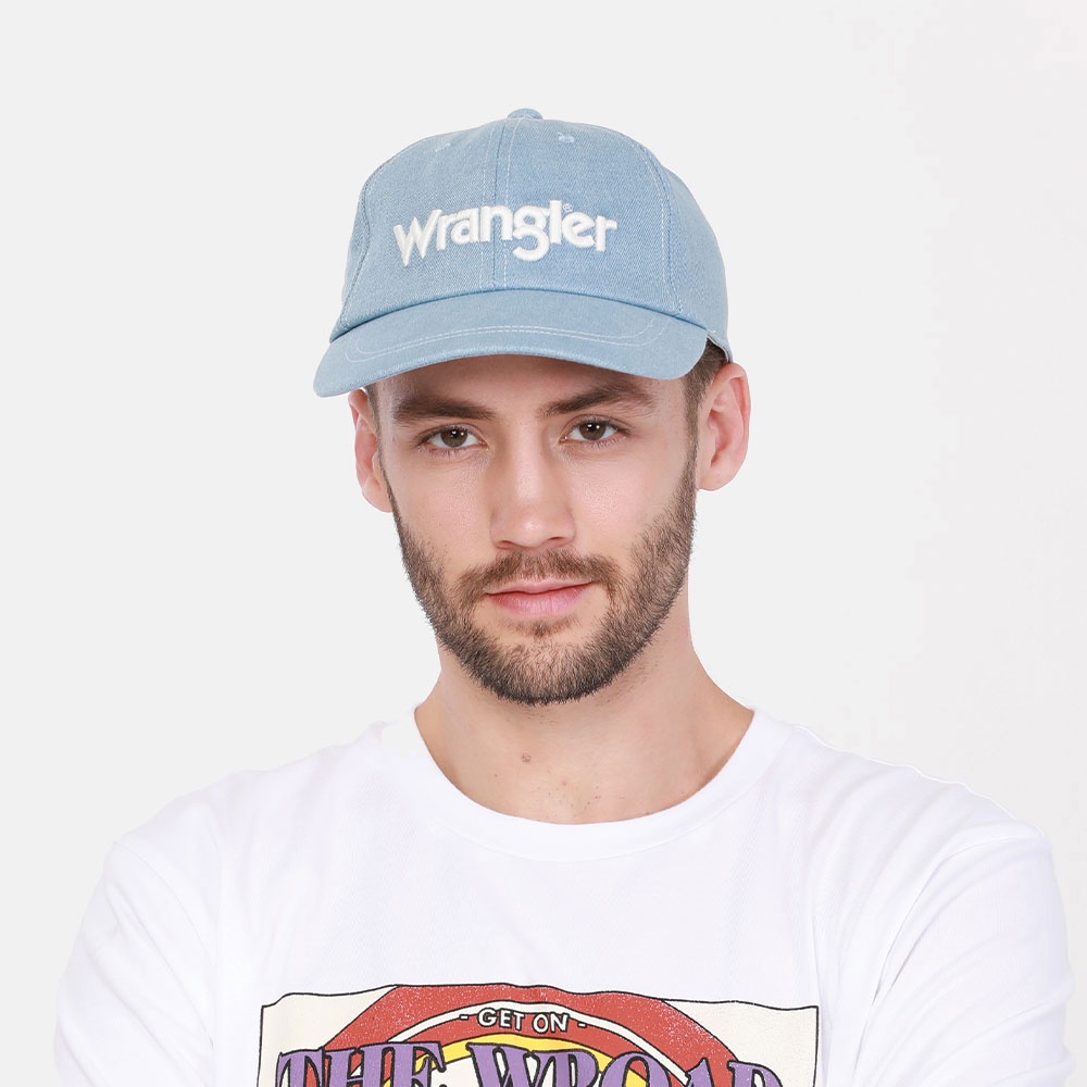 WRANGLER หมวกผู้ชาย ทรง SEASONAL รุ่น WR W2803202 สียีนส์ หมวก เสื้อผ้าผู้ชาย หมวกผู้ชาย
