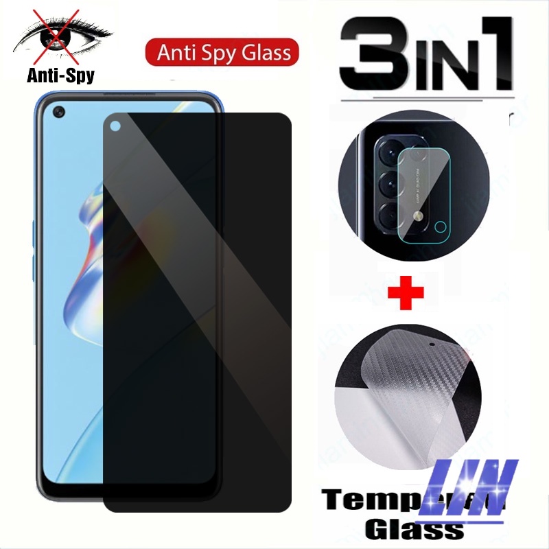 3in1 Anti-SpyกระจกนิรภัยHuawei Nova X6A X7A X8A X7B X8B Y61 Y70 Y90 9SE 7SE 6SE 7i 4e 3i Plus P30 Lite Y7A Y6P Y6S Y7 9 Y9S 2019 Prime Premium Screen Protector