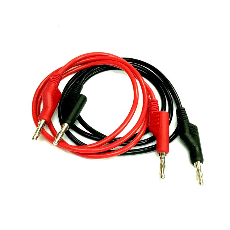 Meter cable สายต่อมิเตอร์ Banana+Banana ยาว1 เมตร สีดำ แดง มีของพร้อมส่งในไทย