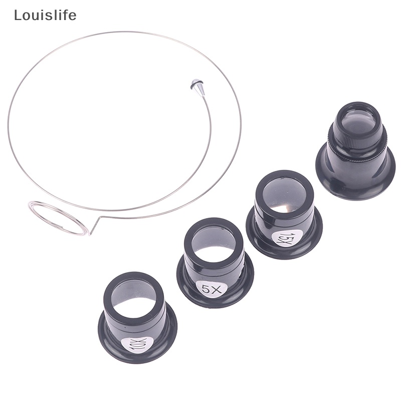 Llph แว่นขยาย Loupe 5X 10X 15X 20X พร้อมเลนส์แว่นตา สําหรับซ่อมนาฬิกาข้อมือ