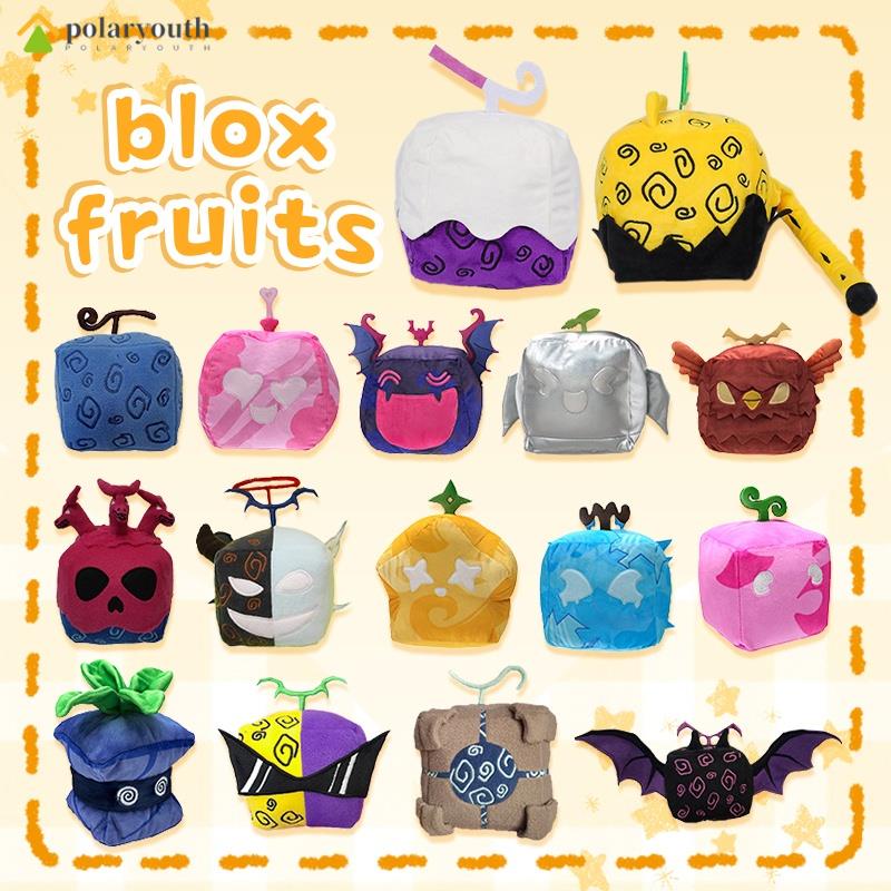 Blox Fruits Roblox Blox Fruits Game Plush Toy Fruit Leopard Pattern Box Plush Toy Soft Stuffed Fruits Toy ของขวัญคริสต์มาสสําหรับเด็ก