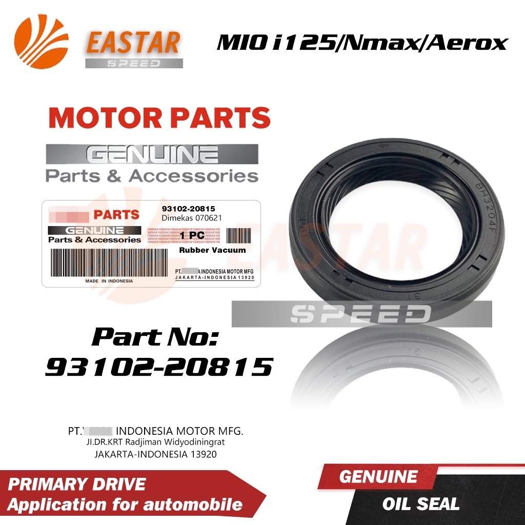 ซีลน้ํามันเครื่อง ของแท้ สําหรับ  MIO i125 Nmax Aerox 93102-20815
