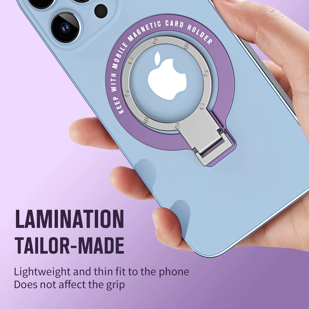 แหวนขาตั้งโทรศัพท์มือถือ หมุนได้ ไร้สาย สําหรับ iPhones