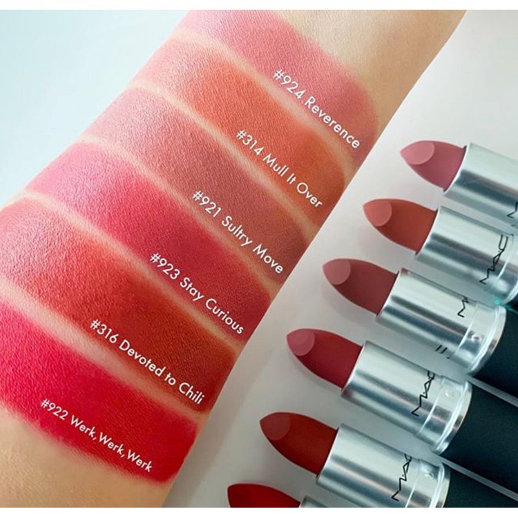 ใหม่ M.A.C Power Kiss ลิปสติก Rouge A Levres 3 กรัม สําหรับแต่งหน้า