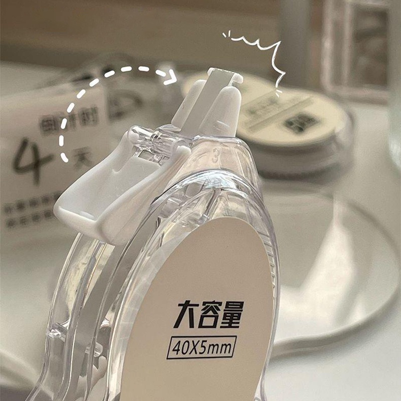 เทปลบคําผิด ความจุขนาดใหญ่ 20 เมตร แบบเรียบ สีโปร่งใส สําหรับนักเรียน