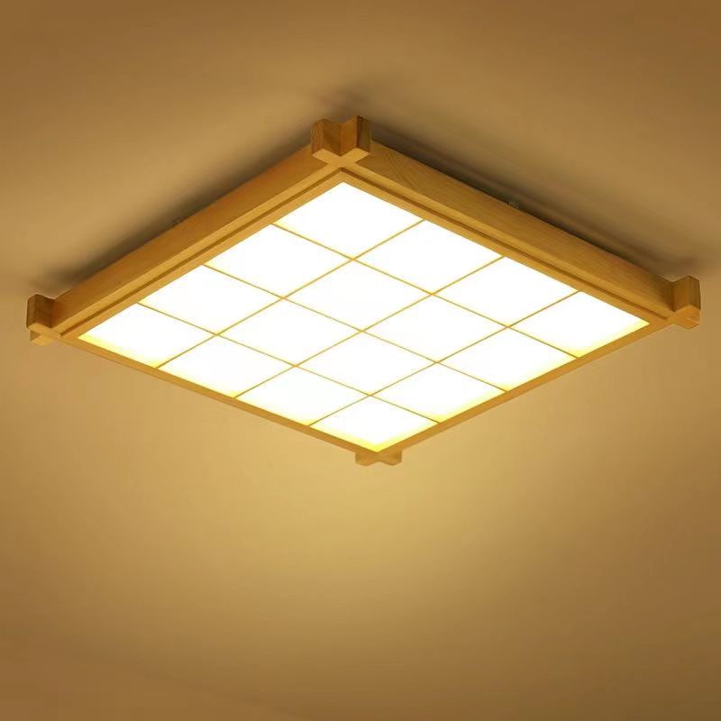 โคมไฟเพดาน led สี่เหลี่ยม โคมไฟเพดาน LED แบบไม้ สไตล์โมเดิร์น สําหรับตกแต่งเพดาน ห้องนอน ห้องครัว ห้องนั่งเล่น
