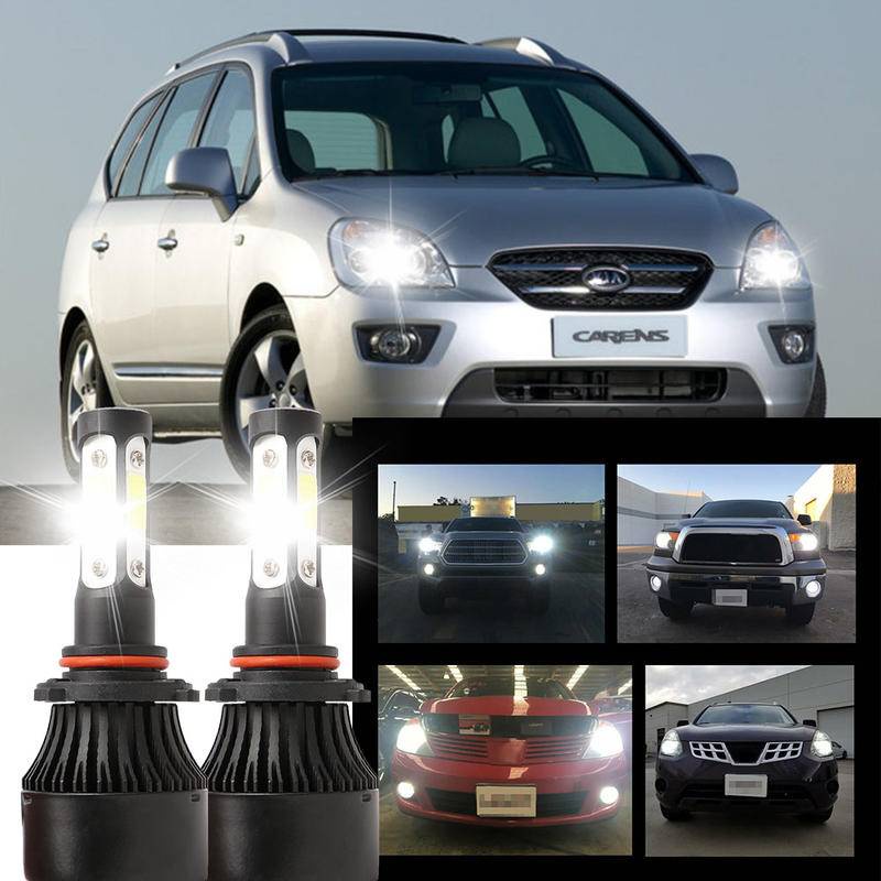 2 ชิ้น LED สีขาว 6000K X7 4SIDE หลอดไฟ NW ชุดไฟหน้าสําหรับ KIA CARENS III MPV (UN) 2010-2023 (โคมไฟห