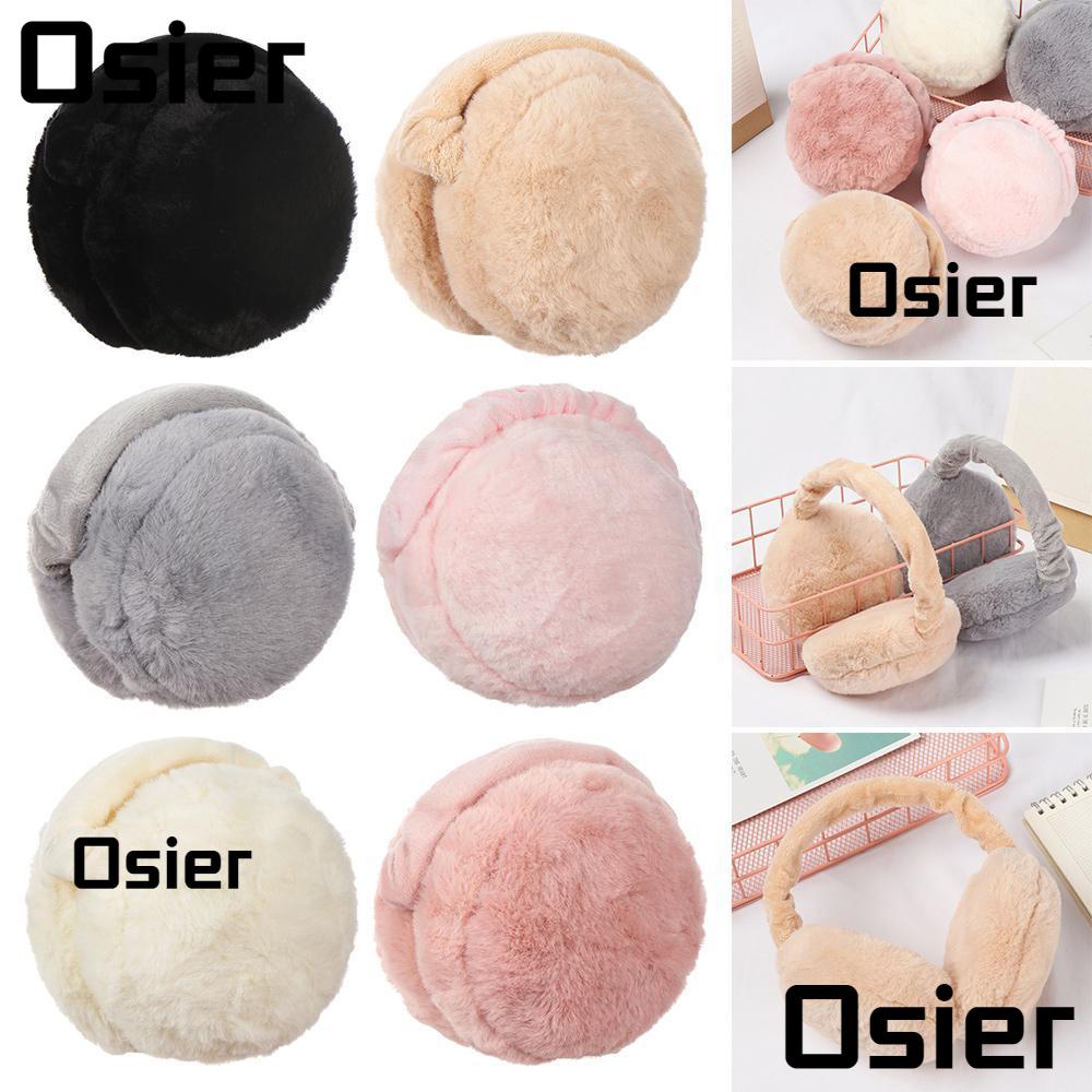 Osier1 ที่ปิดหูกันหนาว แฟชั่นฤดูใบไม้ร่วง และฤดูหนาว สําหรับผู้หญิง