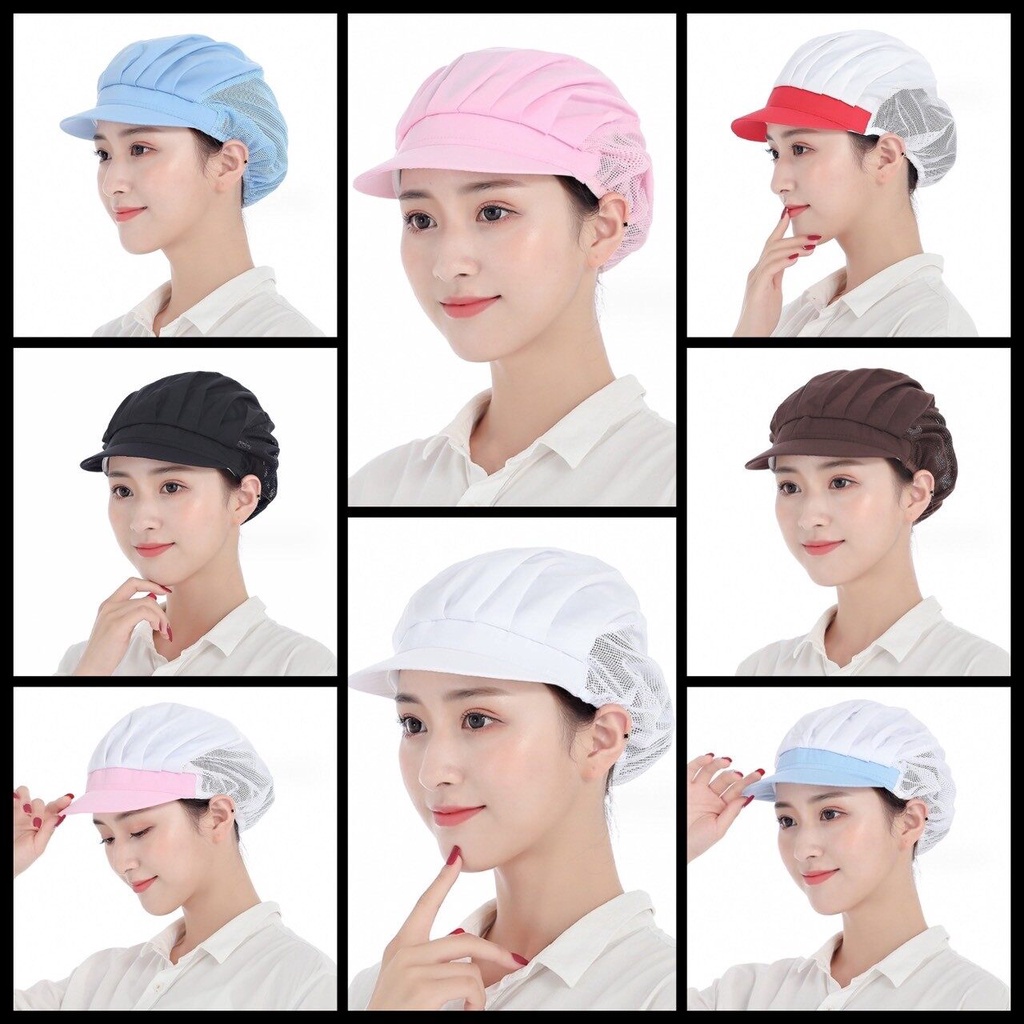 ✨ หมวก แม่ครัว หมวกทำอาหาร โรงงาน เชฟ ร้านอาหาร โรงแรม ผ้าเนื้อดี ยืดยุ่น ระบายอากาศ เกรดพรีเมี่ยม ✨ - รูปที่ 2