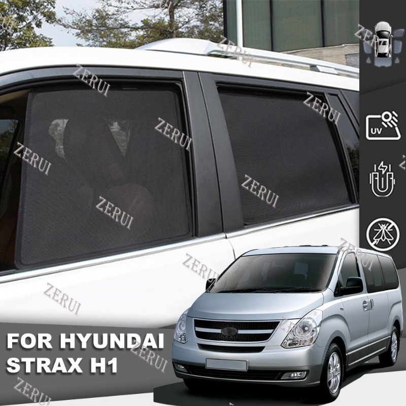 Zr ม่านบังแดดแม่เหล็ก ติดกระจกหน้า และหลังรถยนต์ สําหรับ Hyundai STRAX H1 2015