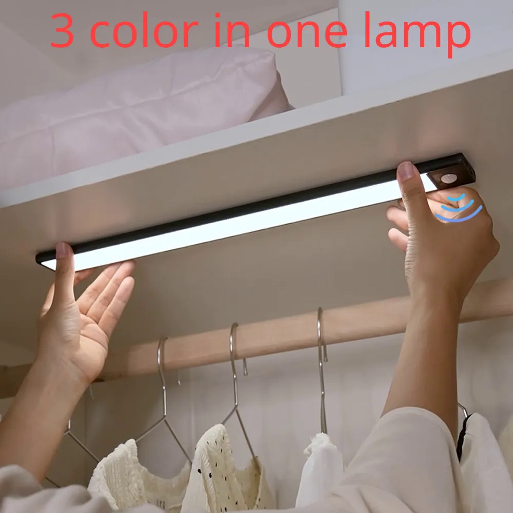 LED Night Light Motion Sensor Light Wireless USB led Cabinet Night Wardrobe Lamp For Kitchen Cabinet